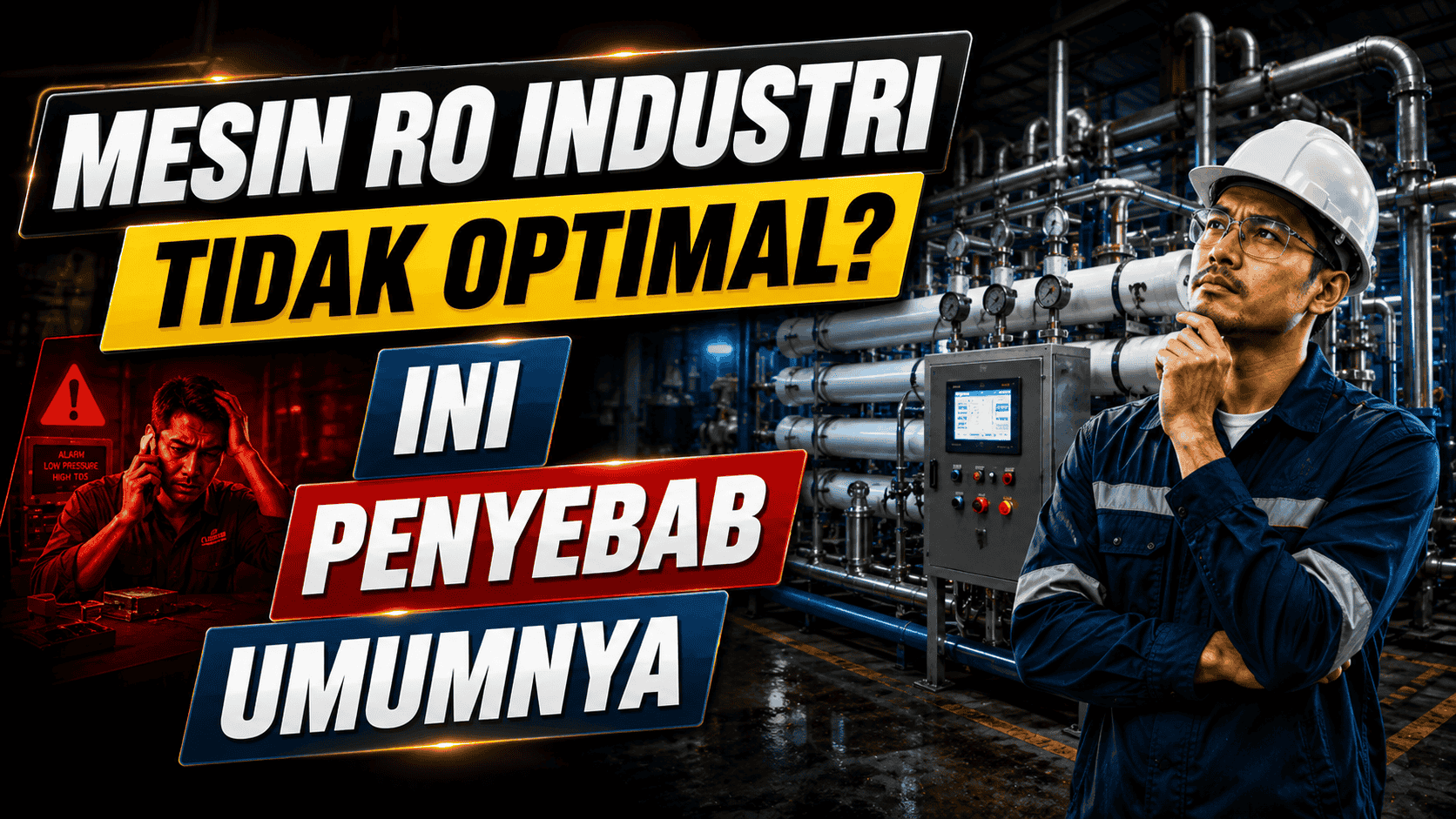Mesin RO Industri Tidak Optimal? Ini Penyebab Umumnya