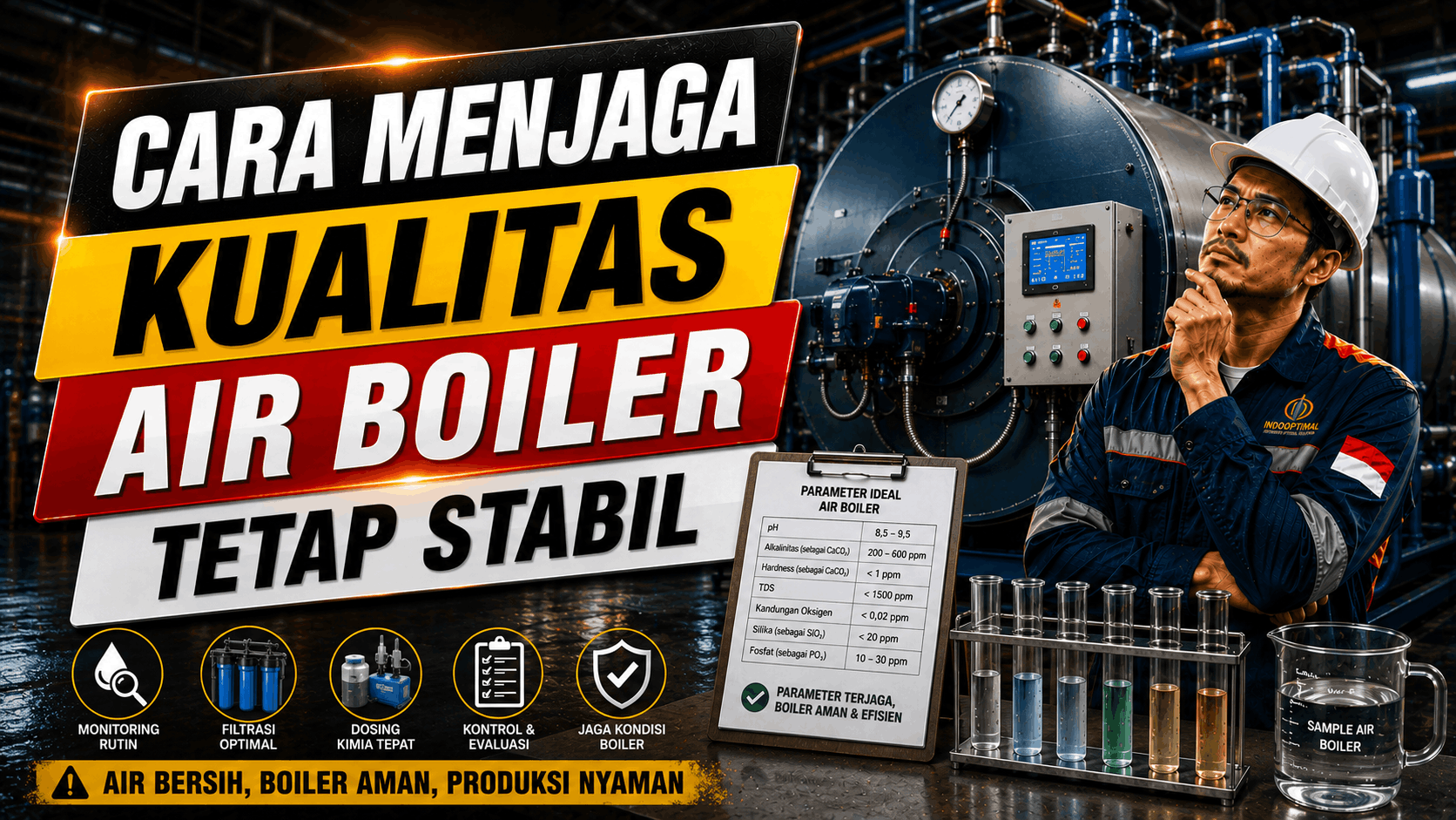 Cara Menjaga Kualitas Air Boiler Tetap Stabil