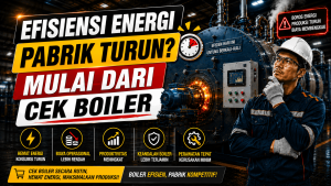 Efisiensi Energi Pabrik TUrun Mulai dari Cek Boiler