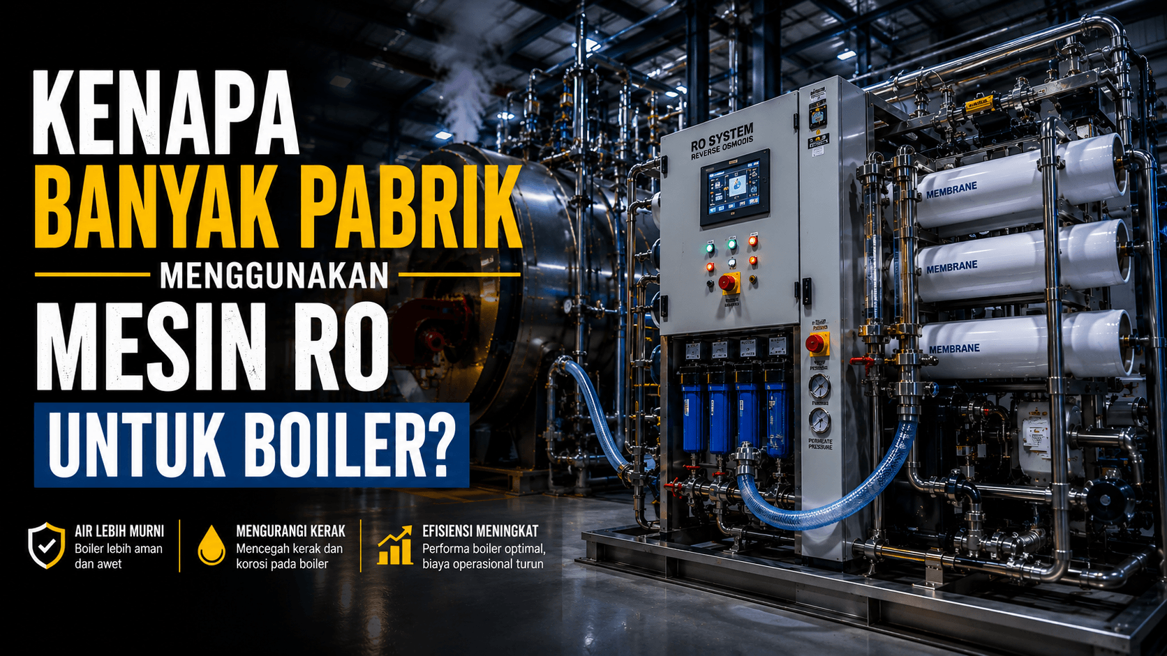 Kenapa Banyak Pabrik Memilih Mesin RO untuk Boiler